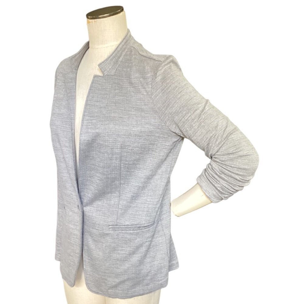 Banana Republic Blazer Jacket Sz M Gray 145C - Picture 3 of 7